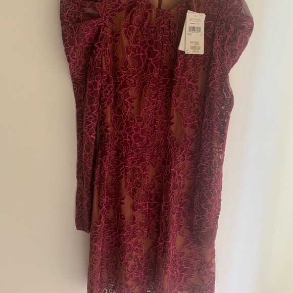 Michael Kors Scalloped Floral Lace Mini Dress | Sz 0 | Holiday Party Ready! - Picture 6 of 13